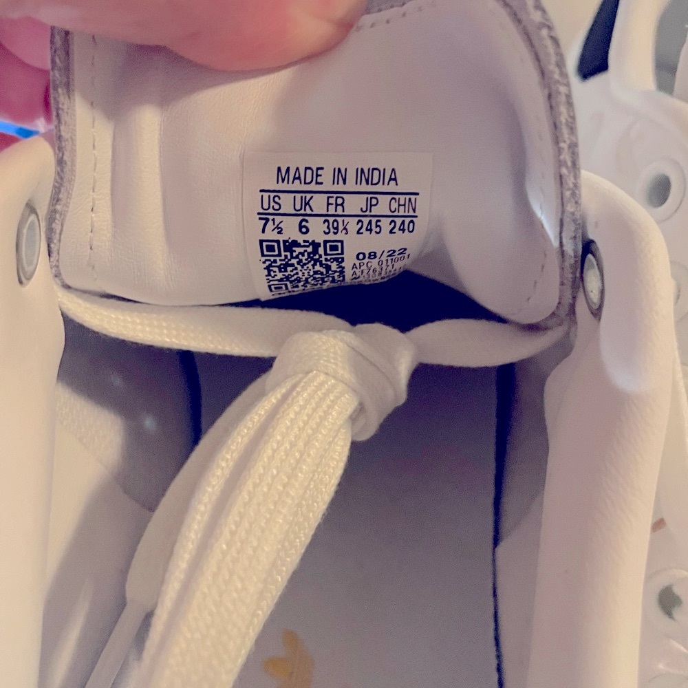 Adidas Women's Stan Smith White Leather Classic Shoes FZ6371 New in Box size 7.5 - Picture 11 of 16